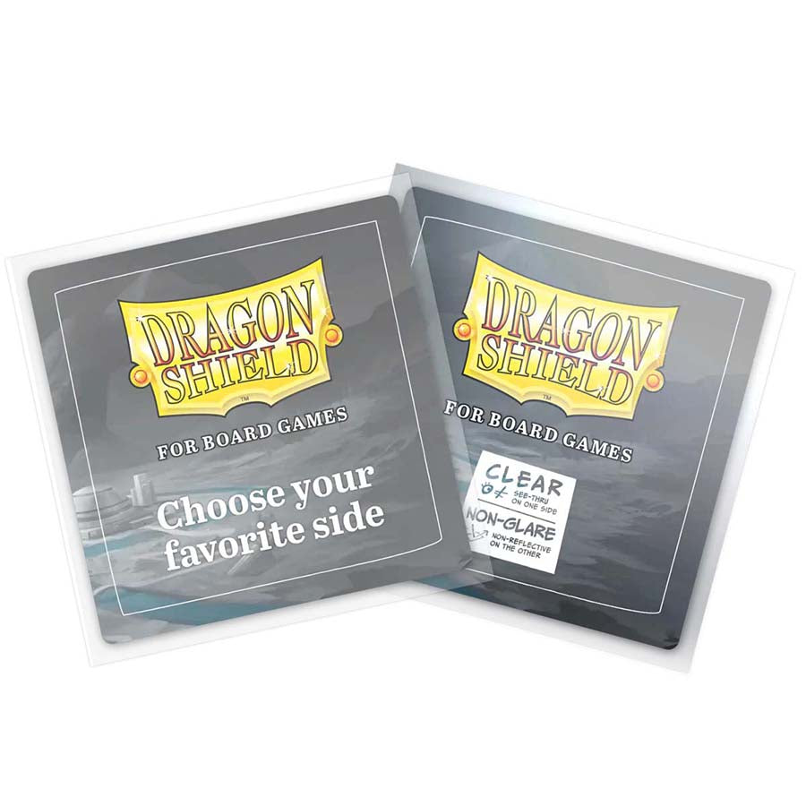 Dragon Shield Board Game Sleeves - Clear Nonglare Square