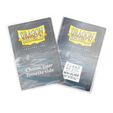 Dragon Shield Board Game Sleeves - Clear Nonglare Oversize