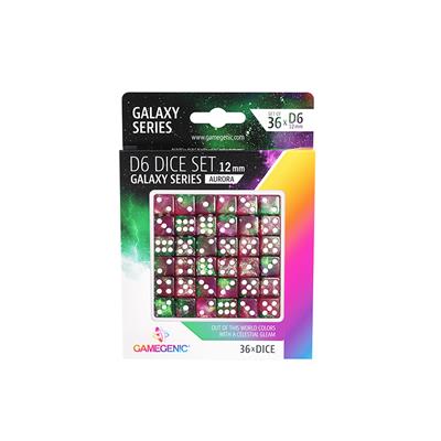 Galaxy Series - Aurora - D6 Dice Set 12 mm (36 pcs) - Gamegenic 50026