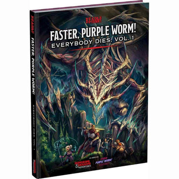 D&D (5E) Book: Faster, Purple Worm! Everybody Dies  Vol. 1 (Dungeons & Dragons)
