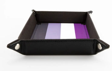 Fanroll: Velvet Dice Tray - Pride Asexual Flag