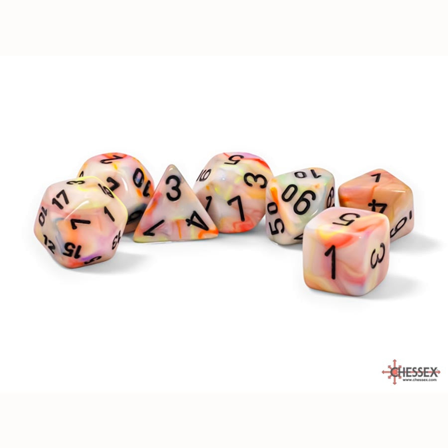 CHX 22442 Mega-Hedral Dice Set: Festive Circus/Black