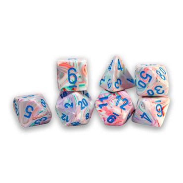 CHX 22544 Mega-Hedral Dice Set: Festive Pop Art/Blue