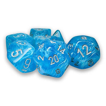 CHX 22566 Mega-Hedral Dice Set: Luminary Sky/Silver