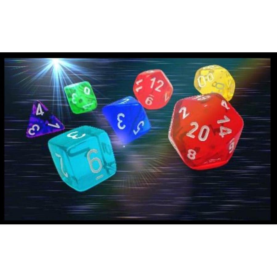 CHX 23099 Translucent Prism 7 Count GM & Beginner Polyhedral Dice Set