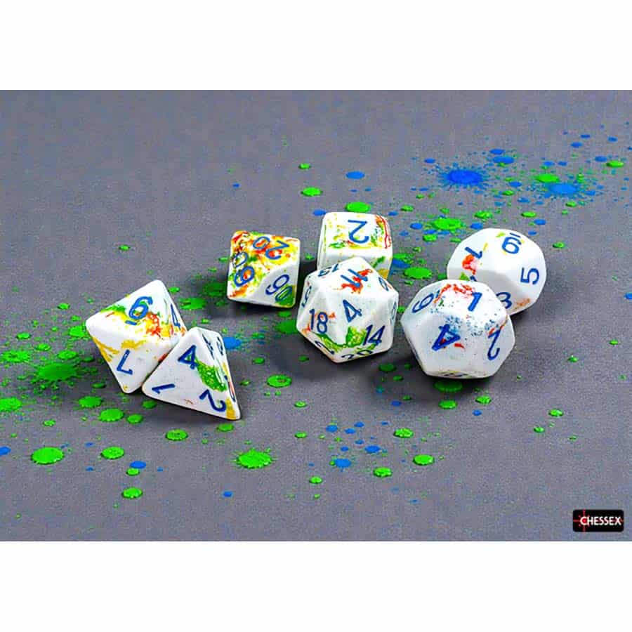 CHX 24409 Brushed Breezy/Blue 7 Count Polyhedral Dice Set