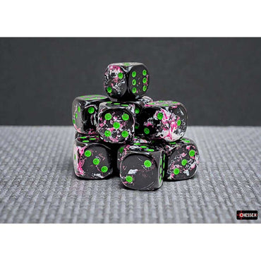 CHX 24614 Paintball/Green Brushed 12 Count 16mm D6 Dice Set