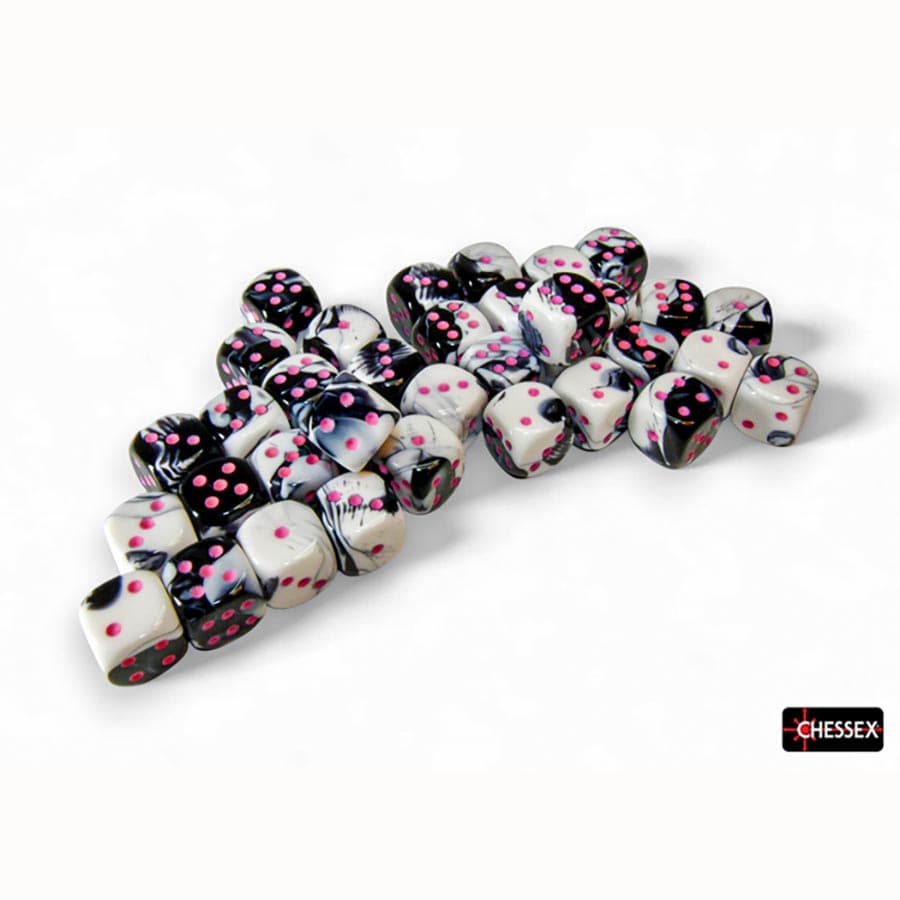 CHX 26869 Black-White/Pink Gemini 36 Count 12mm D6 Dice Set