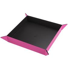 Gamegenic: Magnetic Dice Tray Square Black/Pink