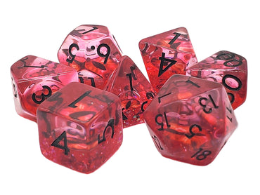 Infused Dice - Dragon Eye (Red) 7pc RPG Set