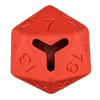 Paw-lymorph: Fire Red Barbarian Strength Treat-Dispensing D20