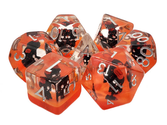 Infused Dice - Demon (Red) 7pc RPG Set