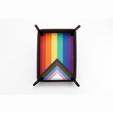Fanroll: Velvet Dice Tray - Pride Rainbow Flag