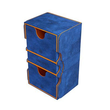 Gamegenic: Stronghold 200+ Card Deck Box: XL Blue/Orange Convertible Deck Box