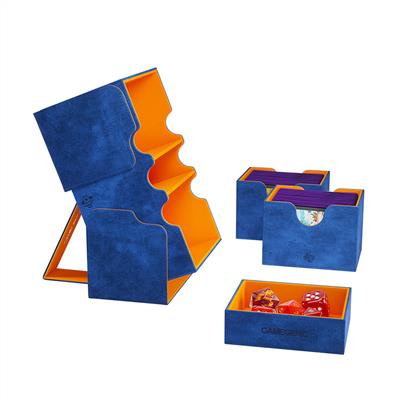 Gamegenic: Stronghold 200+ Card Deck Box: XL Blue/Orange Convertible Deck Box