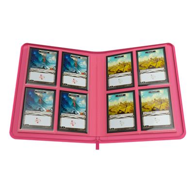 Gamegenic: 8 Pocket Zip Binder - Pink GGS31042