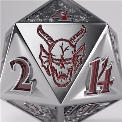 Stranger Things - Hellfire Club Premium Metal D20 Die