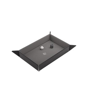 Gamegenic: Magnetic Dice Tray Rectangular Black/Gray