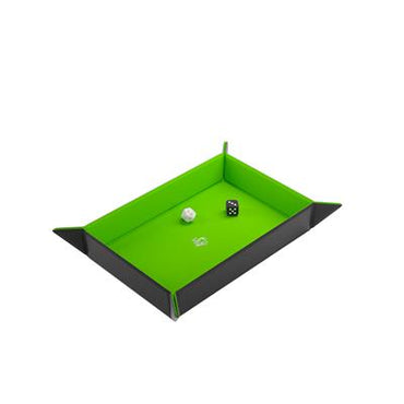 Gamegenic: Magnetic Dice Tray Rectangular Black/Green