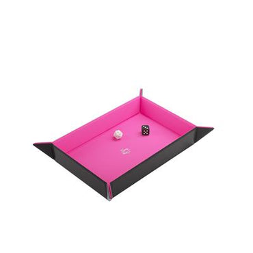 Gamegenic: Magnetic Dice Tray Rectangular Black/Pink