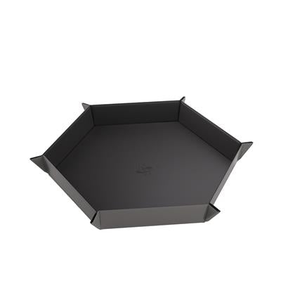 Gamegenic: Magnetic Dice Tray Hexagonal Black/Gray