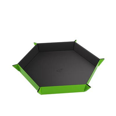 Gamegenic: Magnetic Dice Tray Hexagonal Black/Green