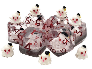 Infused Dice - Ghost (White) 7pc RPG Set