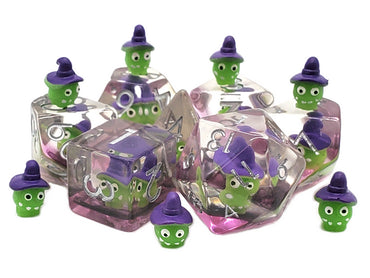 Infused Dice - Green Goblin 7pc RPG Set
