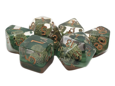 Animal Kingdom - Hedgehogs (Brown) 7pc RPG Set