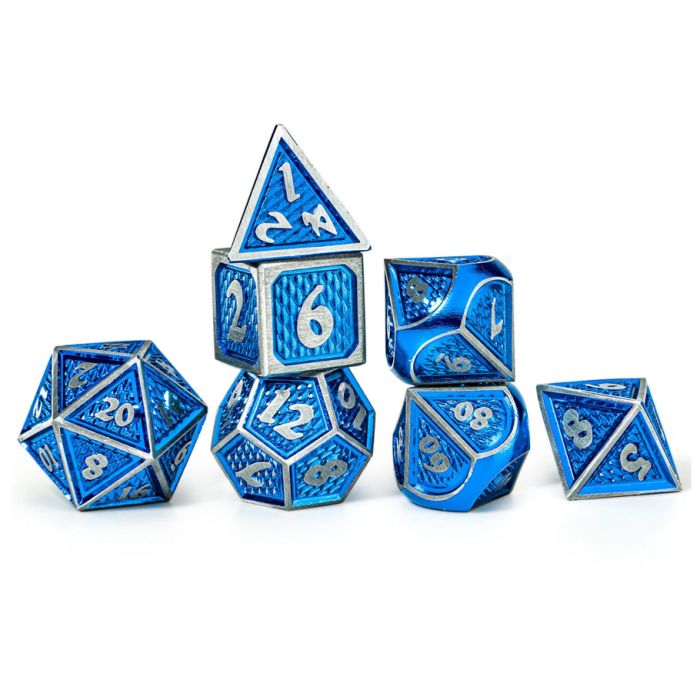 7-Set Behemoth Solid Metal: Brushed Blue w/ Silver