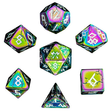 7-Set Barbarian Solid Metal: Rainbow w/ White