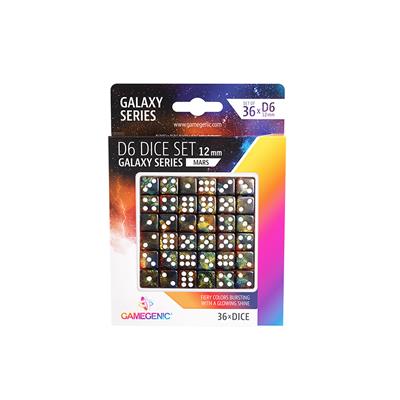 Galaxy Series - Mars - D6 Dice Set 12 mm (36 pcs) - Gamegenic 50025