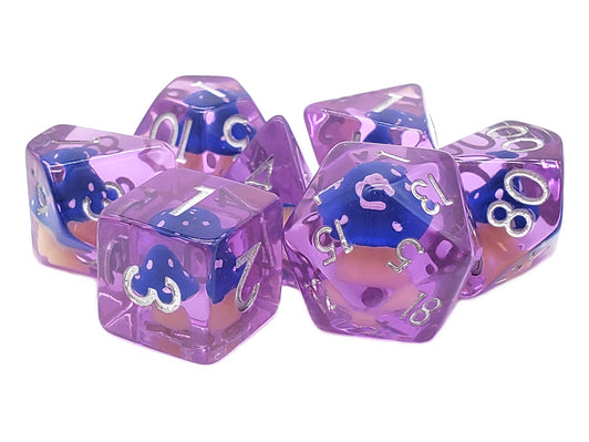 Infused Dice - Mushroom (Blue) 7pc RPG Set