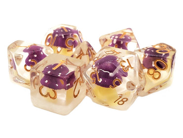 Infused Dice - Mushroom (Purple) 7pc RPG Set