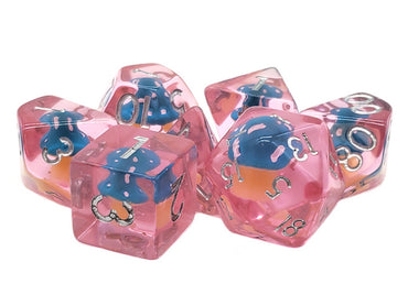 Infused Dice - Mushroom (Teal) 7pc RPG Set