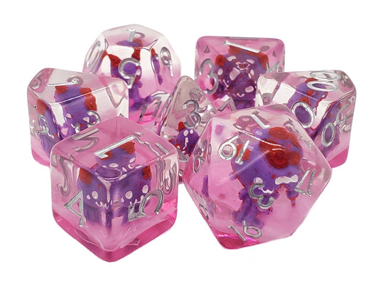 Infused Dice - Demon (Purple) 7pc RPG Set
