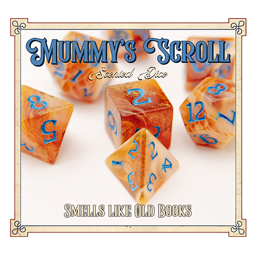Mummy's Scroll Scented Dice - Baron Smelly Bones