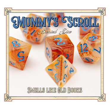 Mummy's Scroll Scented Dice - Baron Smelly Bones