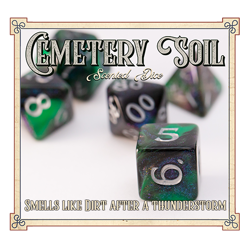 Cemetery Soil Scented Dice - Baron Smelly Bones