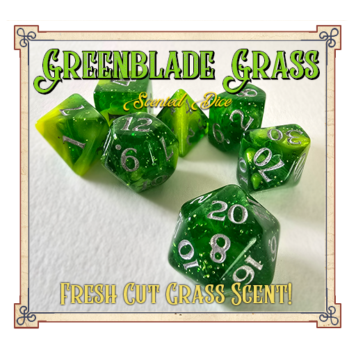 Greenblade Grass Scented Dice - Baron Smelly Bones