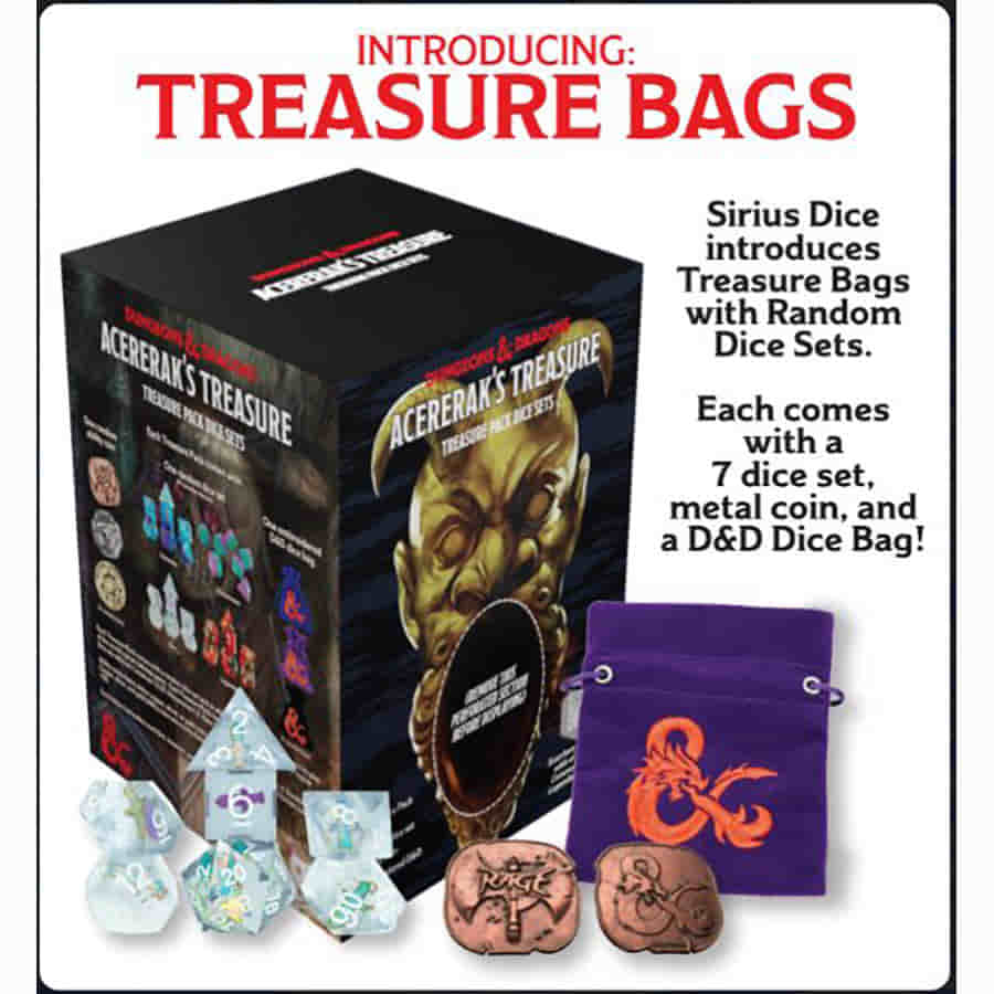 D&D Acererak's Treasure Pack Dice Sets