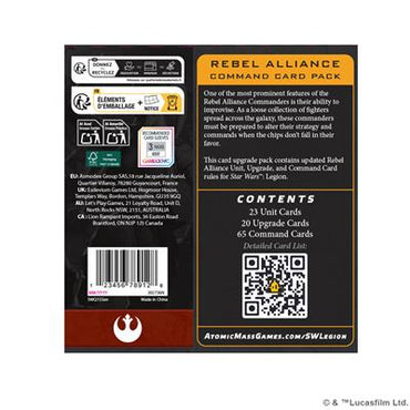 Star Wars: Legion - Rebel Alliance Command Card Pack