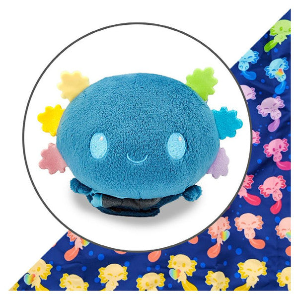 Plushie Tote: Blue Axolotl