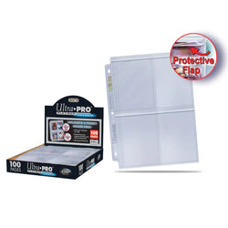 Ultra Pro: 4-Pocket Secure Platinum Pages for Toploaders (100ct) 15848