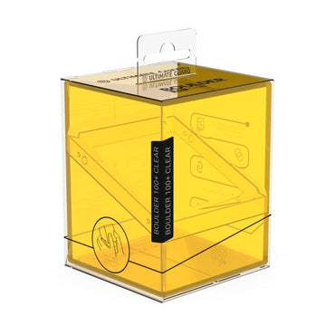 Boulder 100 - Clear Amber Deck Box: Ultimate Guard