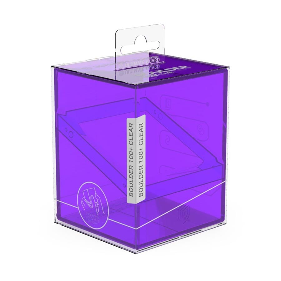 Boulder 100 - Clear Amethyst Deck Box: Ultimate Guard