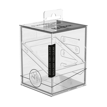 Boulder 100 - Clear Transparent Deck Box: Ultimate Guard