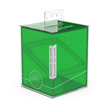 Boulder 100 - Clear Emerald Deck Box: Ultimate Guard