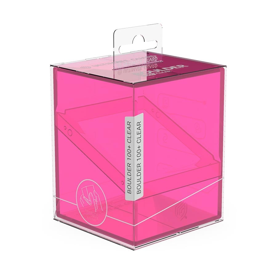 Boulder 100 - Clear Rhodonite Deck Box: Ultimate Guard