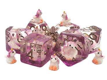 Animal Kingdom - Pink Unicorn 7pc RPG Set